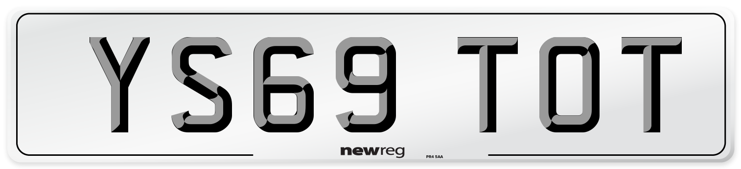 YS69 TOT Number Plate from New Reg